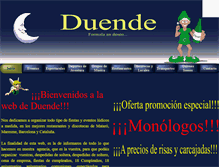 Tablet Screenshot of duendeweb.com